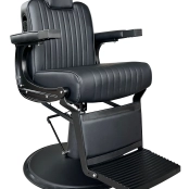 Barberstuhl COOL BLACK - matt schwarz