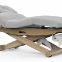 SPA Wellnessliege LUNA ARM PLUS E3 - mit Heizung und Audio/Vibrationssystem, teak/hellgrau