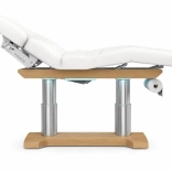 Elektrische SPA-Liege Silverfox LIPS PLUS E4 – mit Heizfunktion, teak/weiß