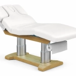 Elektrische SPA-Liege Silverfox LIPS PLUS E4 – mit Heizfunktion, teak/weiß