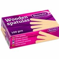 Beautyfor Holzspatel für die Enthaarung 100 Stück