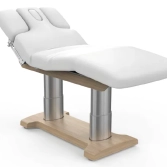 Elektrische SPA-Liege Silverfox LIPS PLUS E4 – mit Heizfunktion, teak/weiß