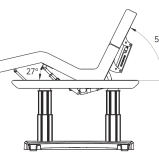 Elektrische SPA-Liege Silverfox PHEN PLUS E4 - mit Heizfunktion, weiß
