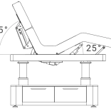 Elektrische SPA-Liege Silverfox VERA PLUS E4 – mit Heizfunktion