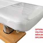 Elektrické SPA lehátko Silverfox TARA PLUS E4 – s funkciou vyhrievania, audio-vibračný systém, teak/biela