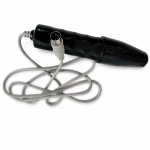 Handstück für Hochfrequenzelektroden – gerader 5-poliger DIN-Stecker, graues Kabel