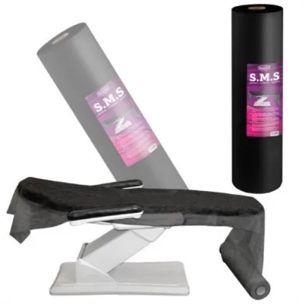 Einweg-Laken aus Vliesstoff Beautyfor 80cm × 150m, schwarz
