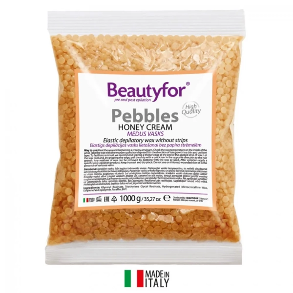 Enthaarungswachs Beautyfor Pebbles Honey Cream 1000 g